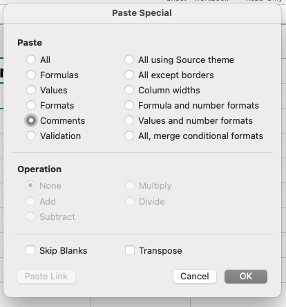 Fungsi Paste Special pada Excel - DotX